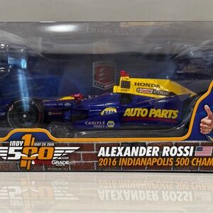 Alexander Rossi 2016 Indy 500 Champion Die-Cast Race Car - Blue & Yellow